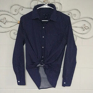 GAP COTTON, POLKA DOT, BOYFREIND FIT, BUTTON DOWN, SHIRT